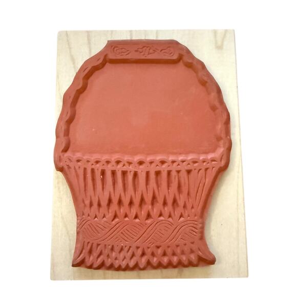 All Night Media Posh Impressions French Wire Basket 550-J01 Rubber Stamp - Picture 3 of 3